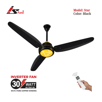 Star Black Inverter Fan 30 Watt