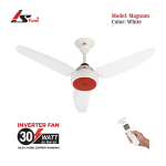 Magnum White Inverter Fan 30 Watt