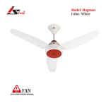 Magnum White 220V AC Fan
