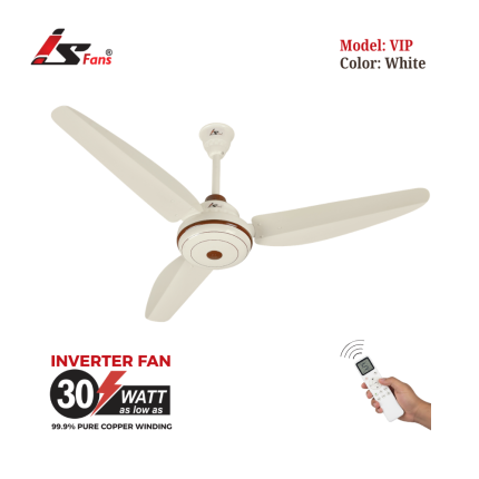 VIP White Inverter Fan 30 Watt